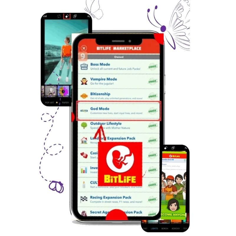 BitLife Mod APK comparison 2
